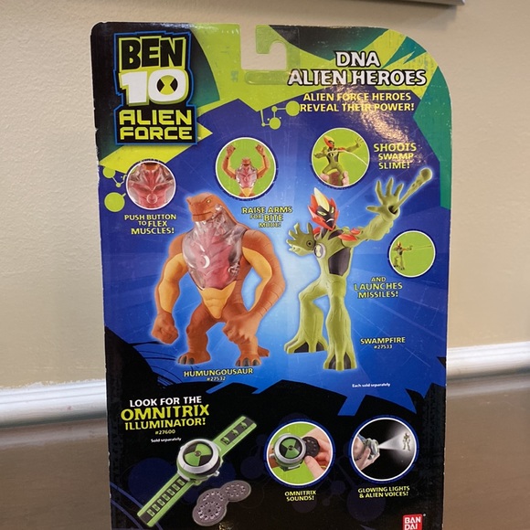 Ben 10 DNA Alien Heroes Swampfire - 2008 - Picture 6 of 9